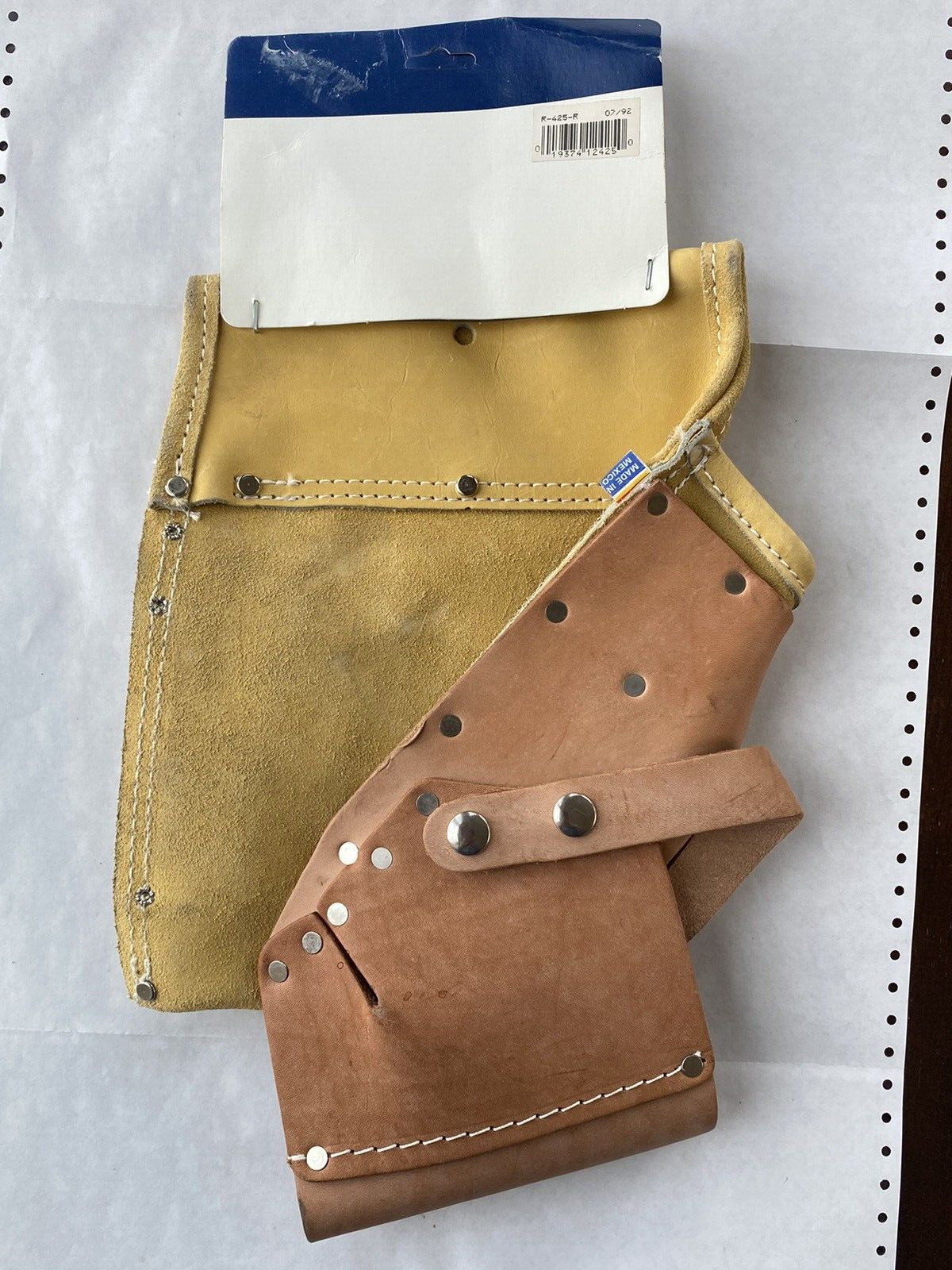 Leather / Suede Tool Belt Rooster Products Carpenter Tool Pouch R-425-R NEW