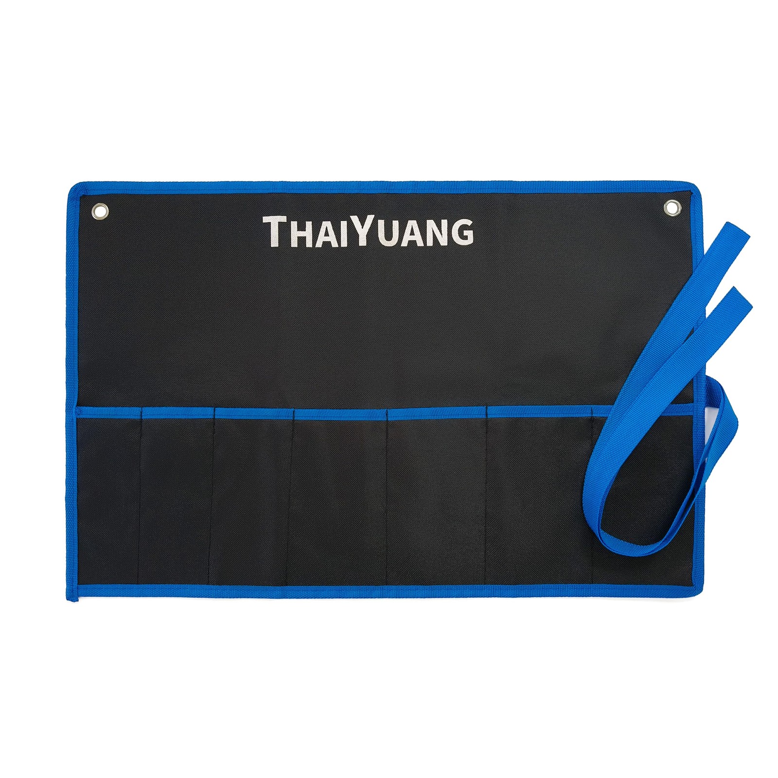 7 Pockets Tool Pouch RollUp Storage Bag for Hand Tools or Wrench Heavy Duty C…