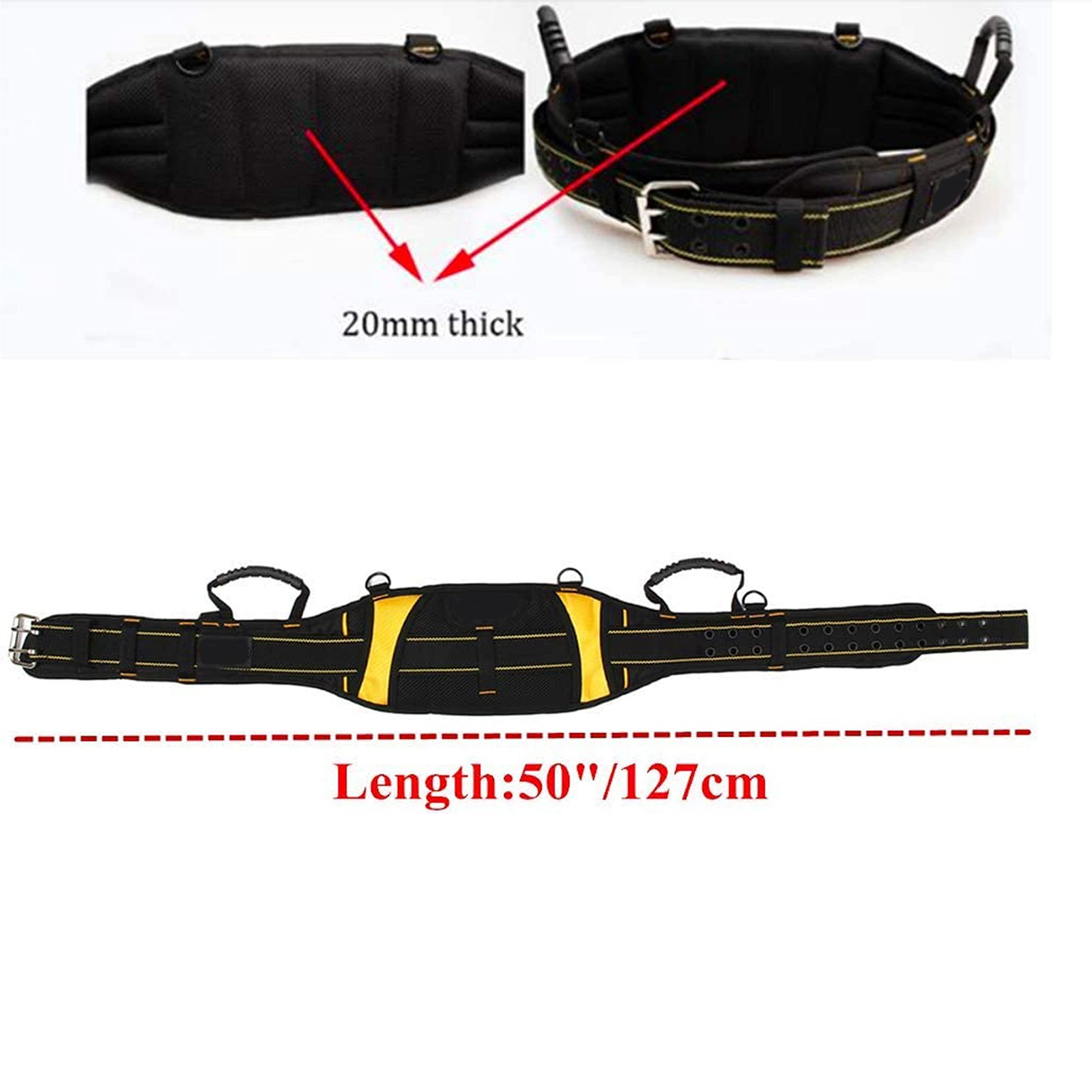Padded Tool Belt Comfortable Tool Belt for Men Heavy Duty Work Tool Belt With