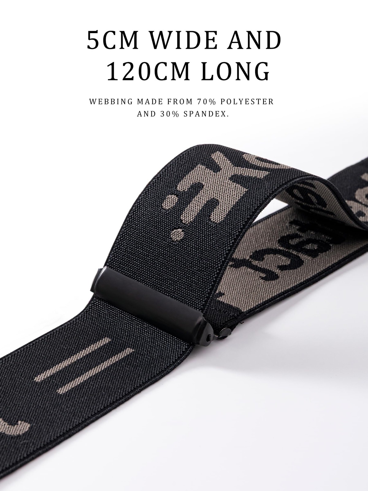 Kohentact Men’s Industrial Strength Work Suspenders 2-Inch 47 inches, Black