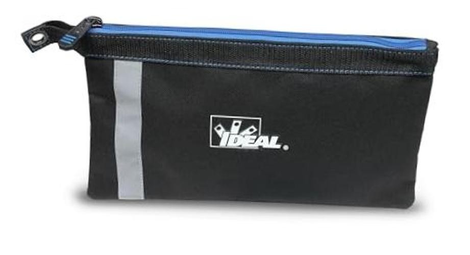 IDEAL Electrical Flat Zipper Tool Pouch, Black – Durable 12.5 X 7 Inches