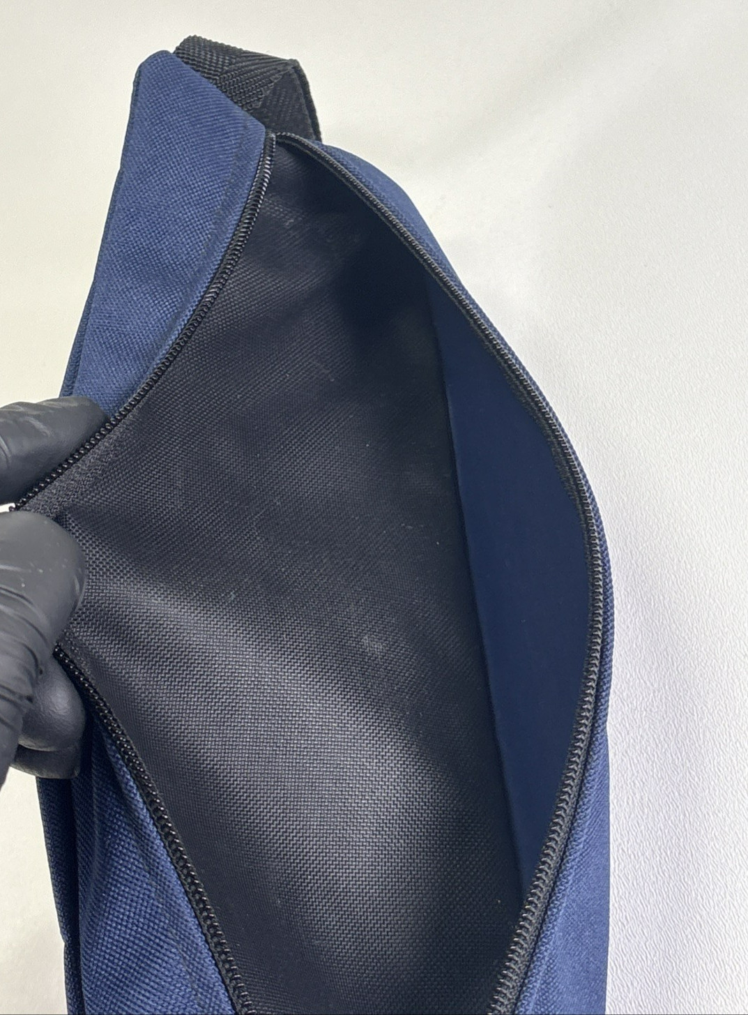 Tran Products Zippered Tool Pouch Blue Canvas Utility Bag Made in USA 13 X 5