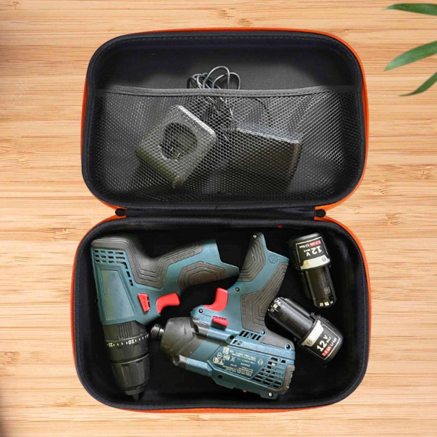 12.6×8.7in Drill Bag Oxford Cloth Tool Bag Portable Tool Storage Box with Han…