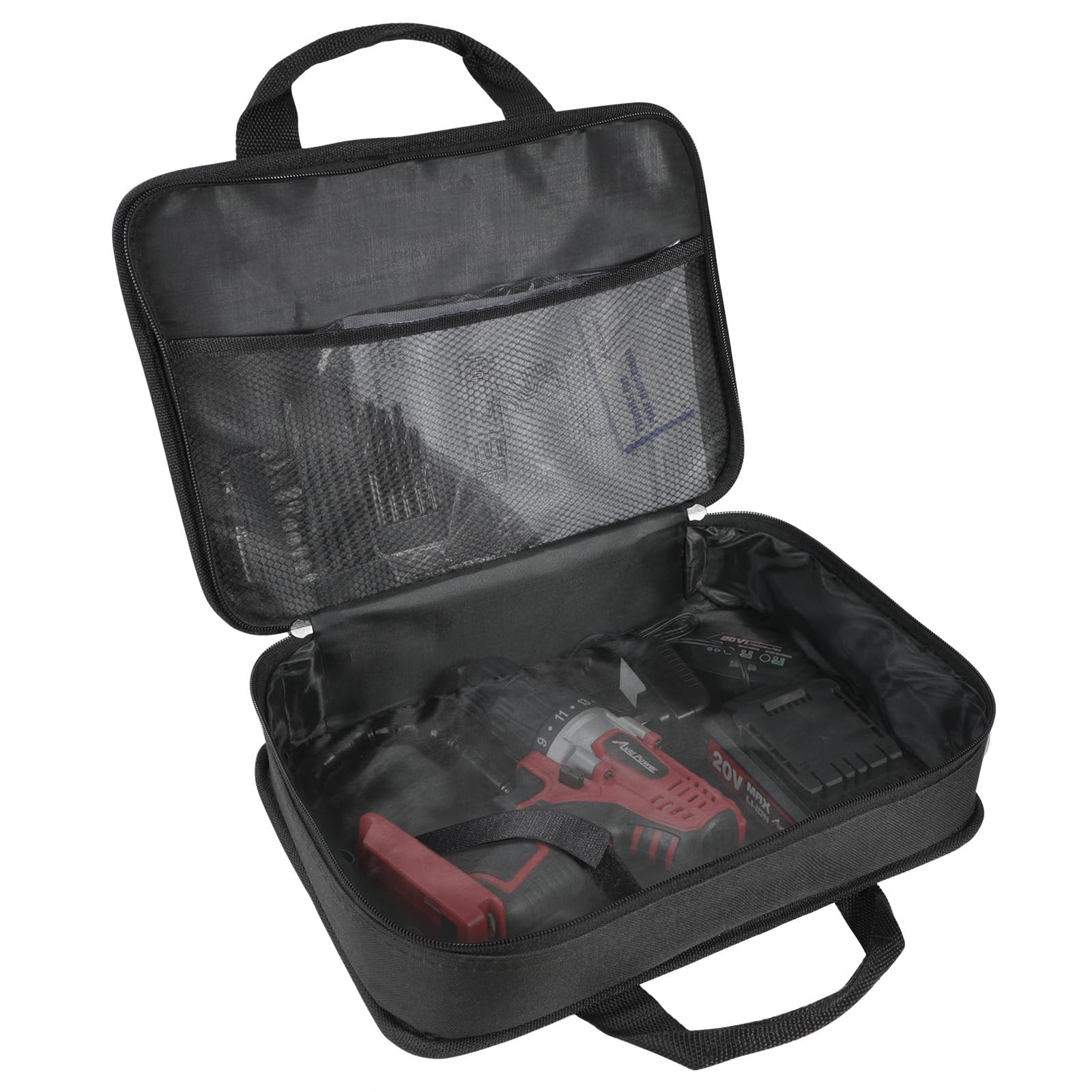 AVID POWER Tool Bag, 12 Inch Storage Carrying Case, 12.2-inch, Black