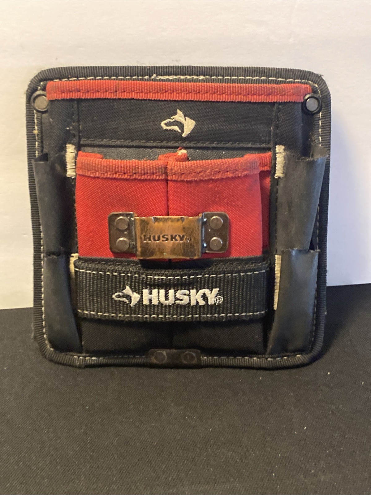 Husky 7 in. 3-Pocket Clip On Tool Belt Pouch Pre-owned