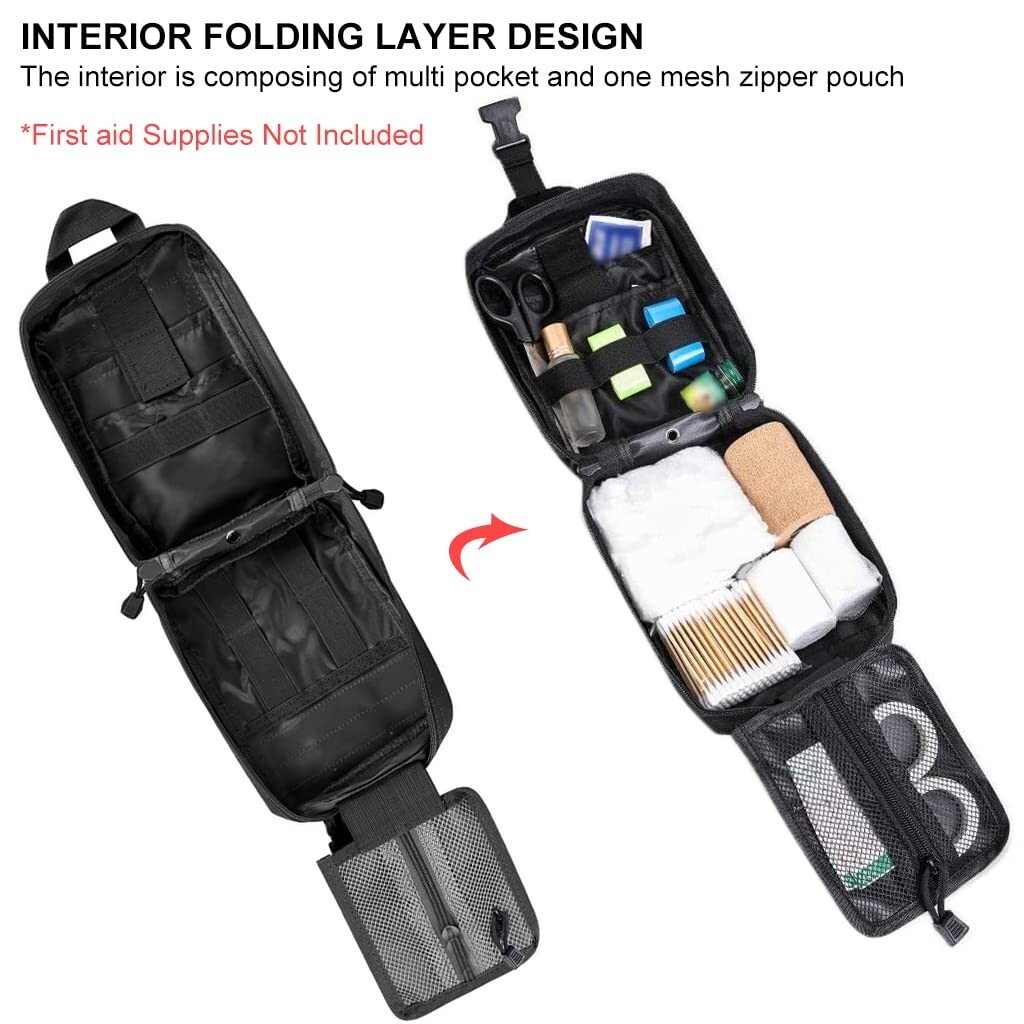 Nylon First Aid Bag For Sports, Hiking, Camping, Traveling First Aid not Include