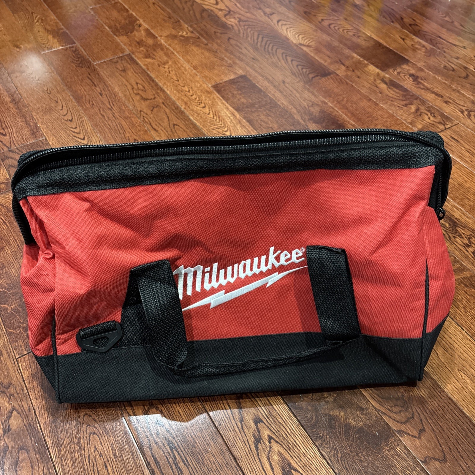 Milwaukee 17 Inch Heavy Duty Canvas Tool Bag with 6 Interior Pockets, Reinforced
