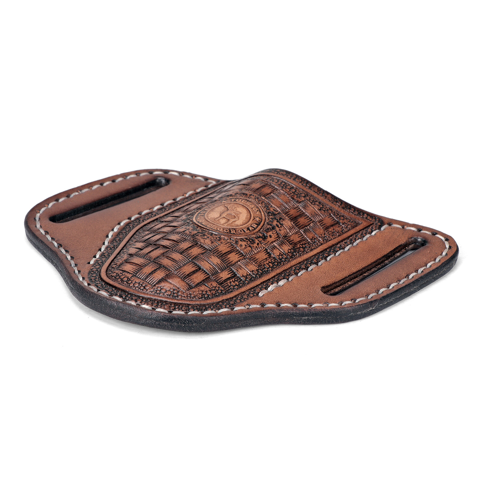 TOURBON Retro Leather Folding Knife Sheath Tool Pouch Knives Holder Belt Holster