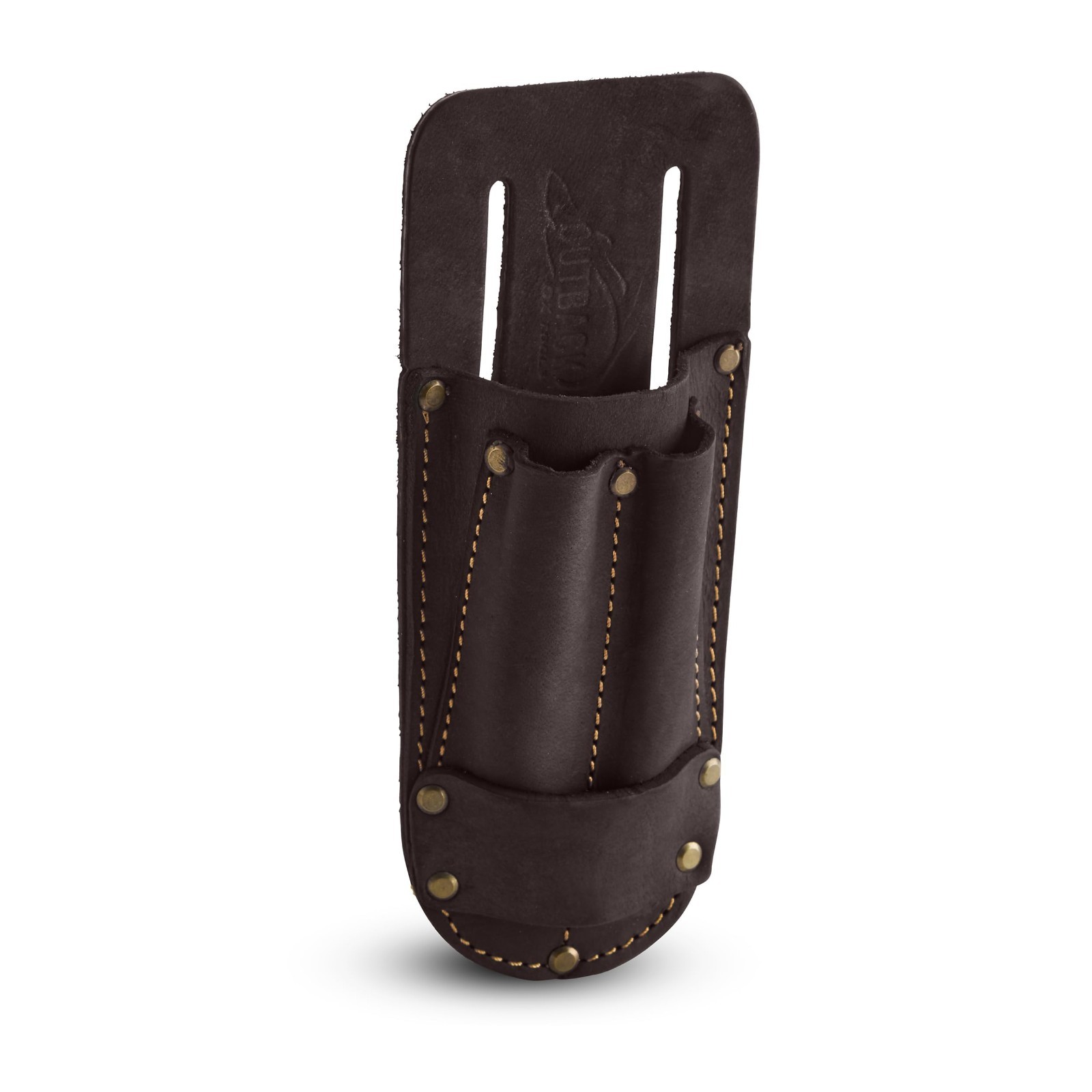 Heavy Duty Leather Utility Knife Pouch – Belt Sheath for Box Cutters & Snips – F