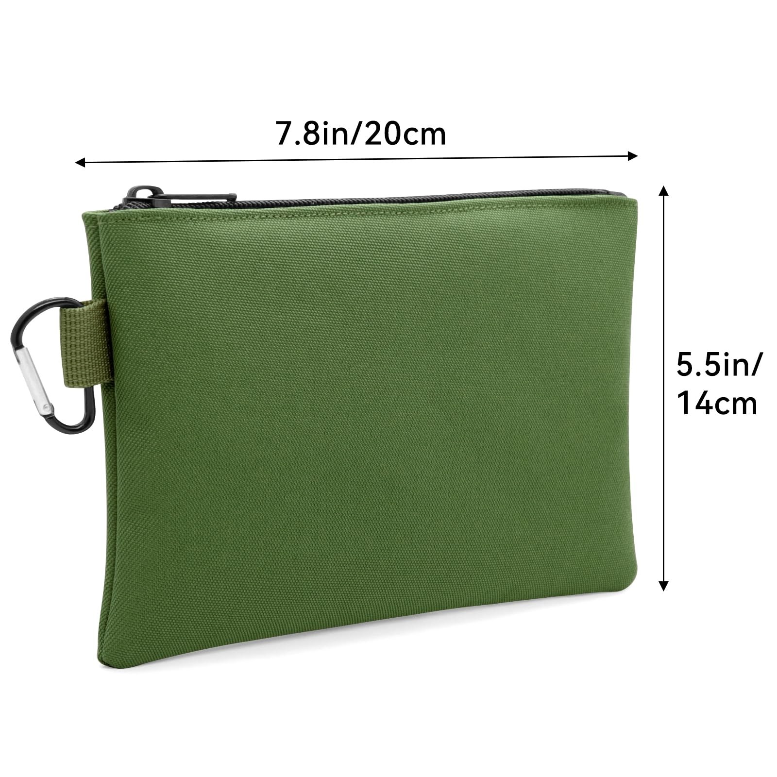 Faylapa 6 Pack Canvas Tool Pouches Zipper Bag, Premium Waterproof Utility Mul…