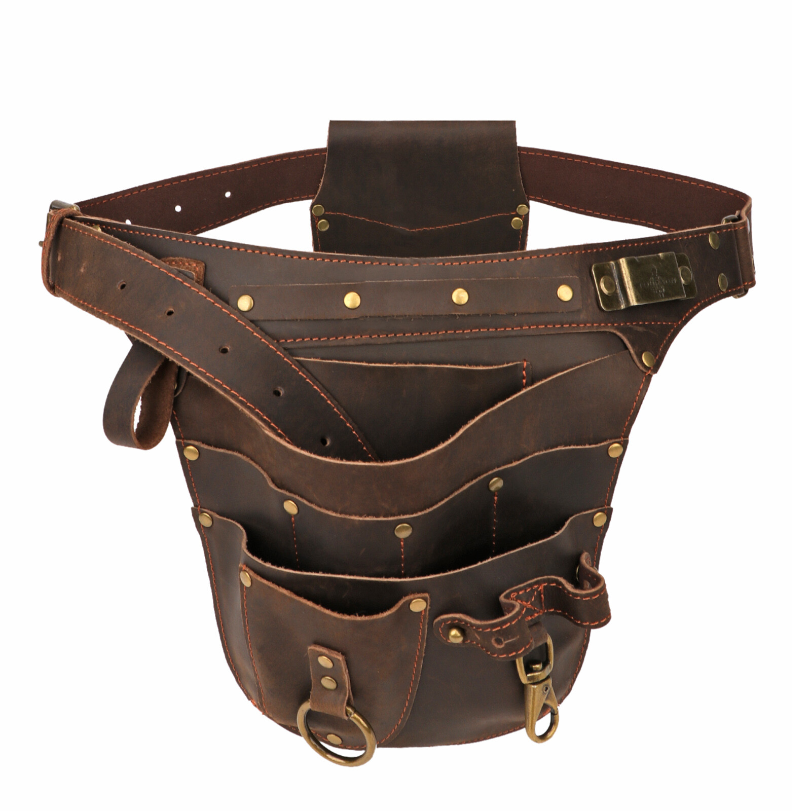 Leather Gardener Tools Belt Pouch Pruner Plier Holster Fruit Picking Hanging Bag