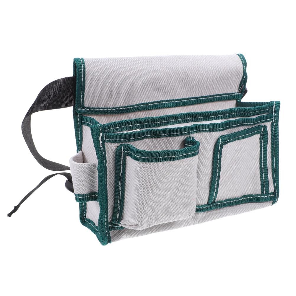 Professional Canvas Waist Tool Bag with Reinforced Stitching for Electricians