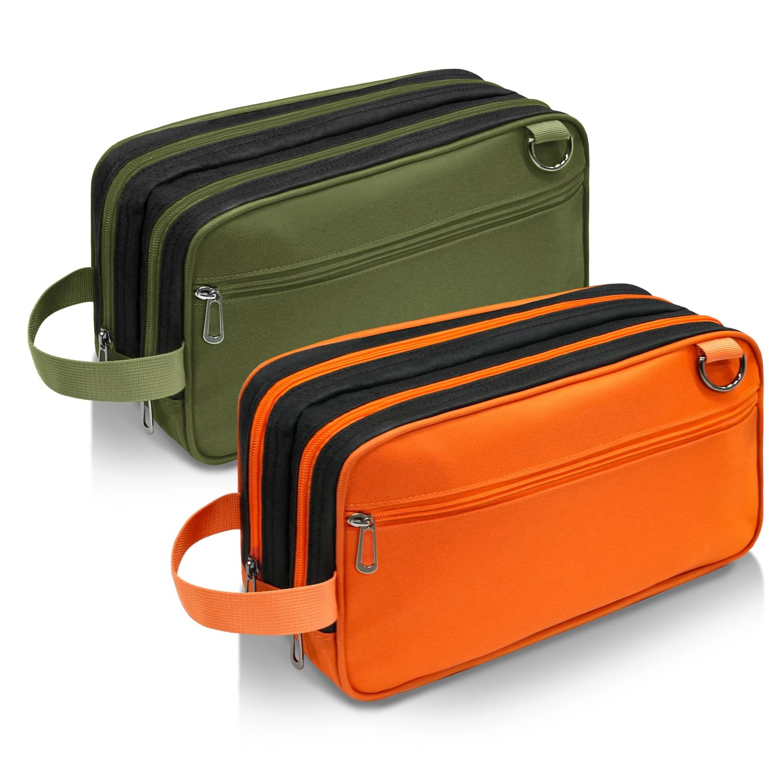 2 PCS Organizer Tool Pouch Zipper Waterproof Utility Multi Compartment Small