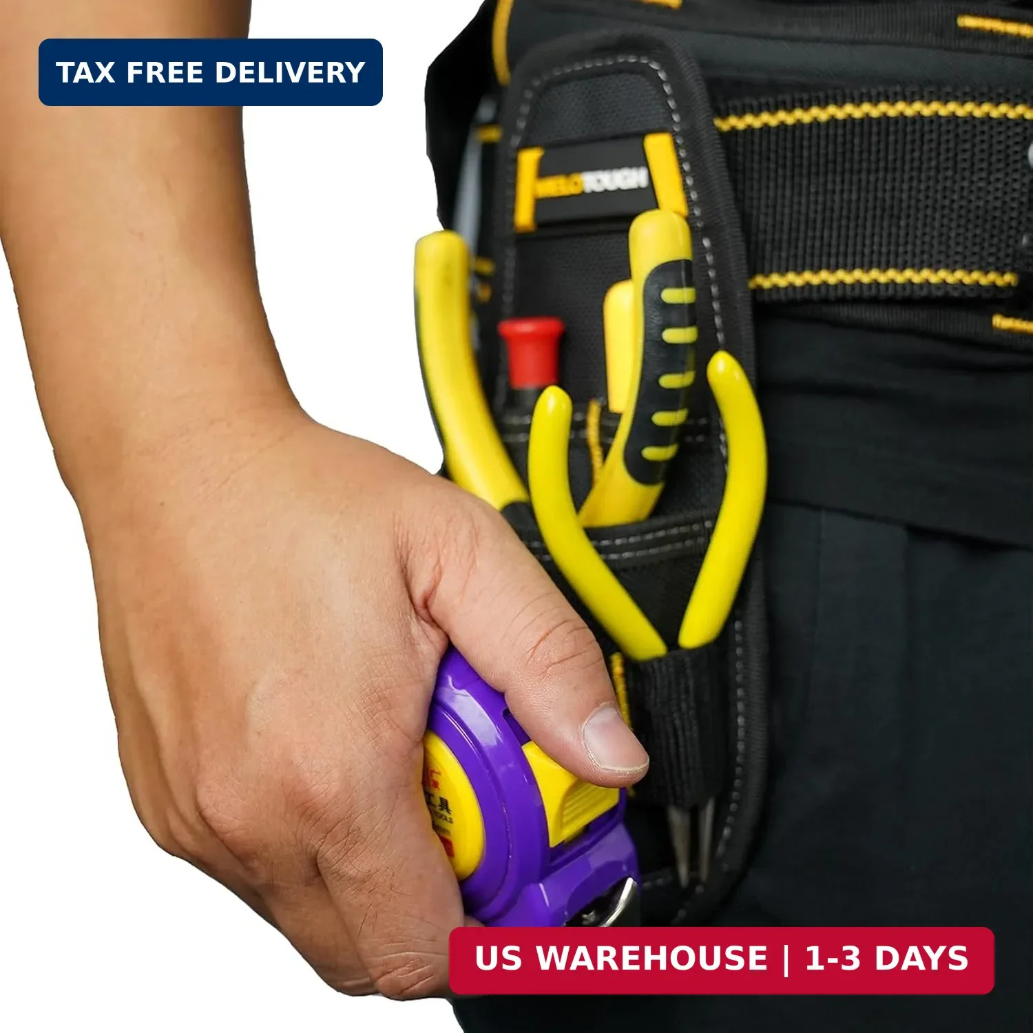 Small Tool Holder, Min Work Organizer Tool Pouch and Knife Holder with Snap Clip