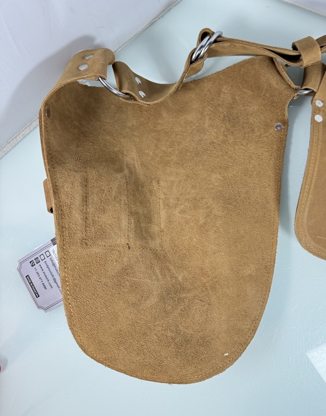 NWT TRUTUCH Leather Multi Pocket Gardening Tool Belt Gardeners Tool Pouch TT5010