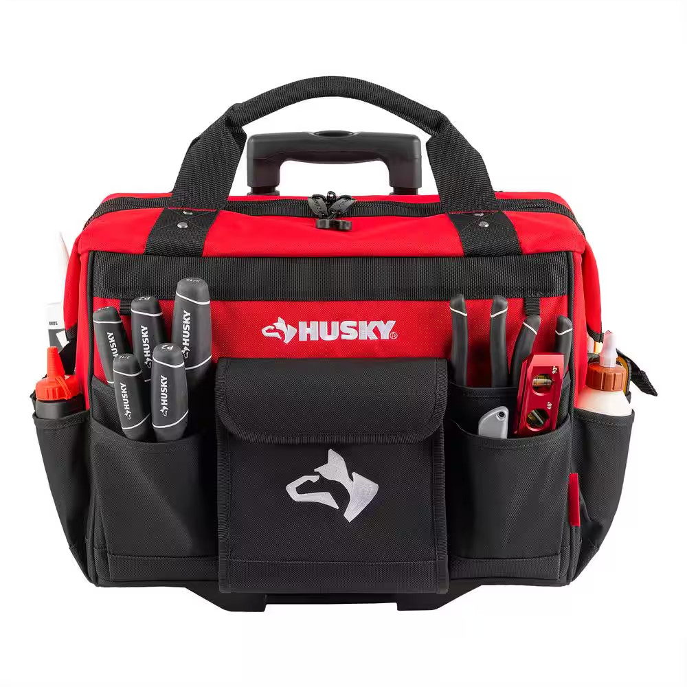 Husky 18 in. 18 Pocket Rolling Tool Bag NEW