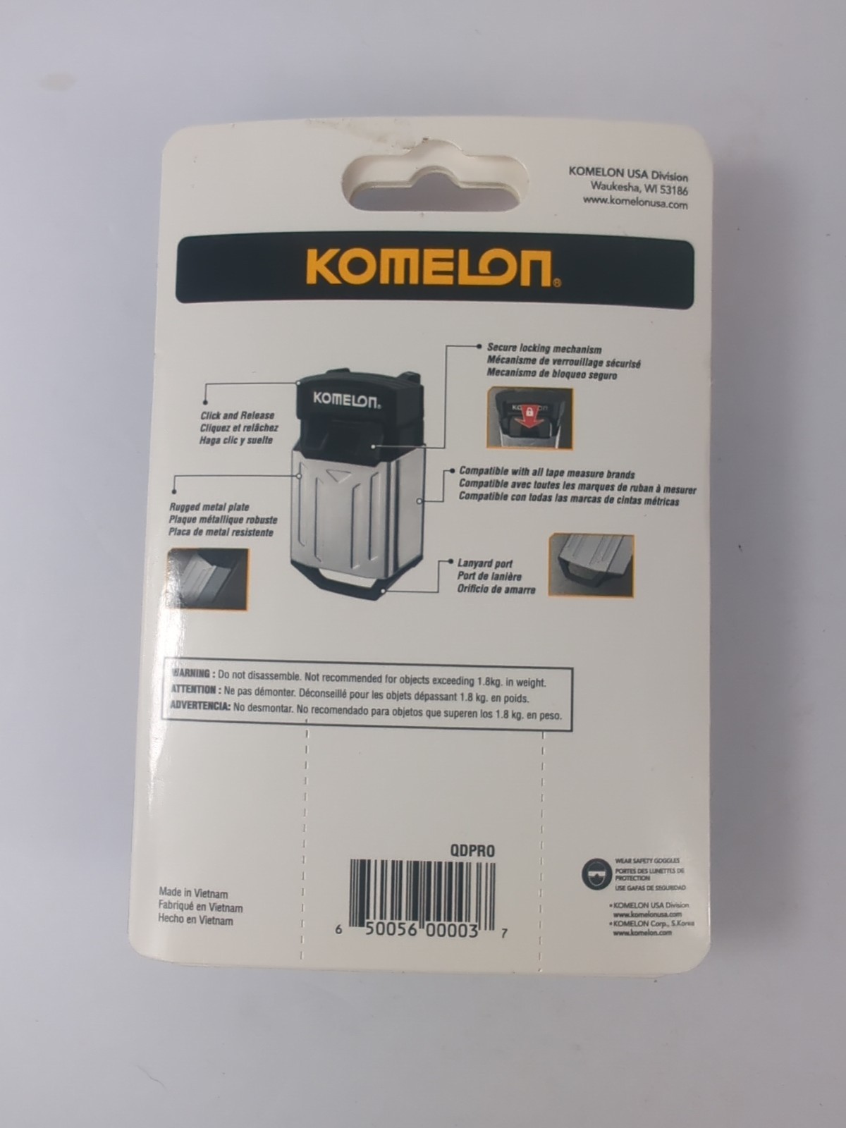Komelon Quick Draw Pro Utility Holster Pouch for Tape Measures and Tools