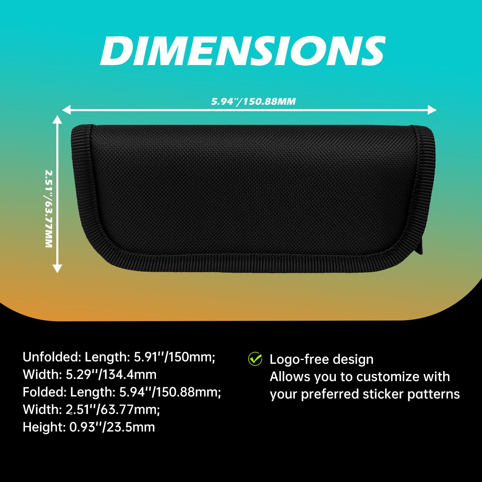 Zipper Pouch Storage Case for Single Folding Knife, Pocket Knife, EDC Tools