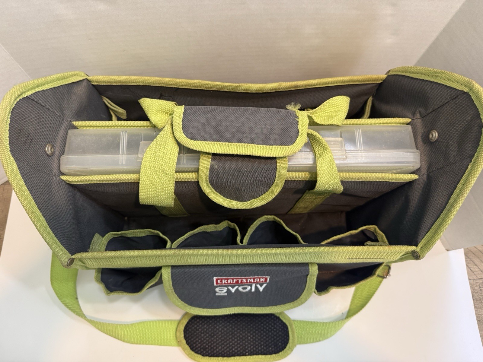 Craftsman Evolv 21 Pocket Shoulder/Hand Carry Tool Tote Bag USED CONDITION