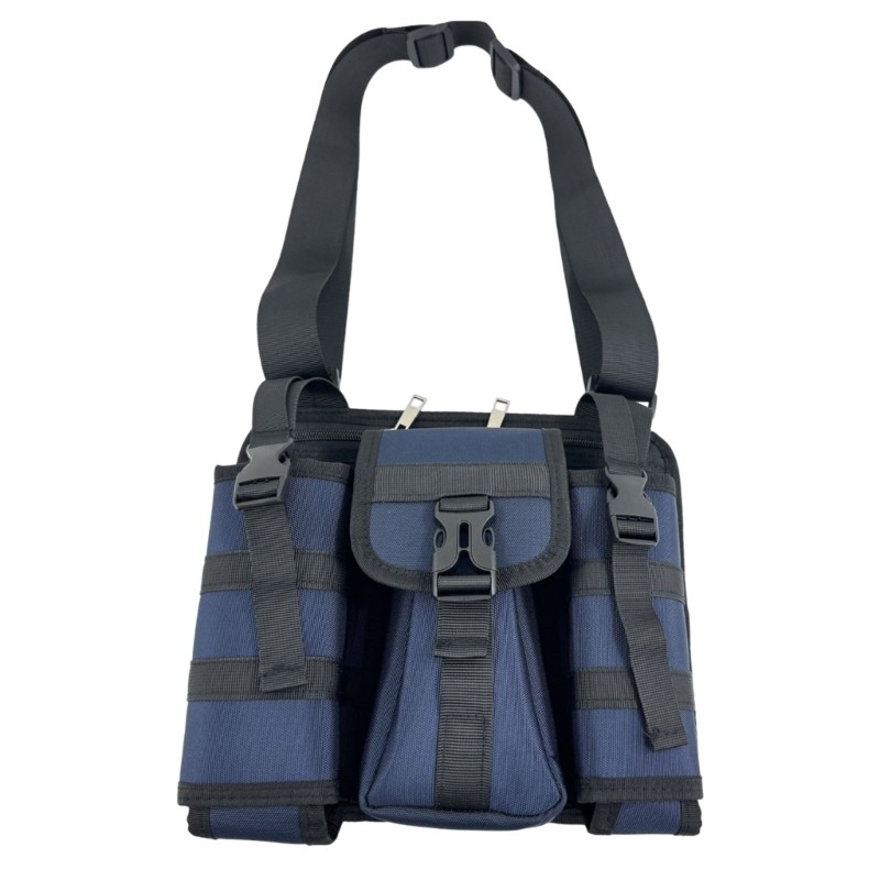 Tacticals Chest Bag Tool Storage Bag with Water Bottle Holder Crossbody Bag