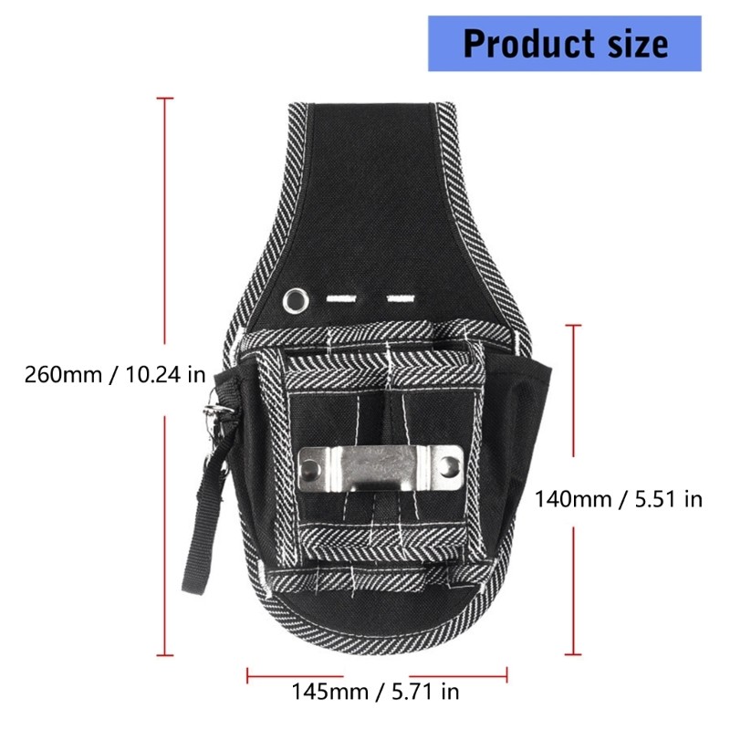Hardware Tool Storage Belt Bag Pouch Multifunctional Electrician Tool Bag