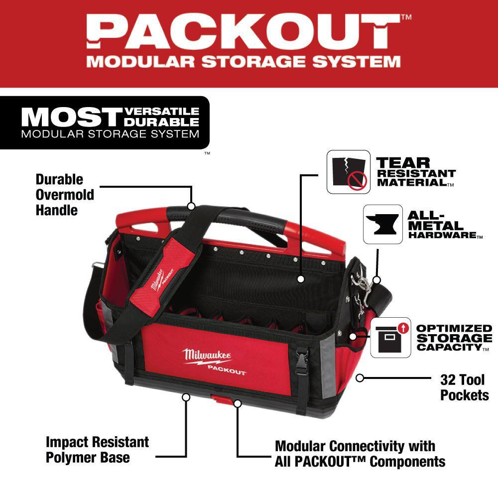 Milwaukee 20 In. PACKOUT Tote