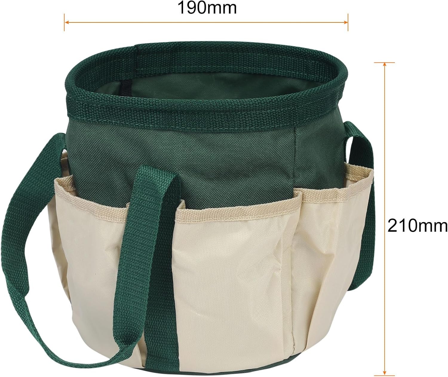 Small Garden Tool Bag Waterproof Oxford Tote Organizer Storage Carrier Green