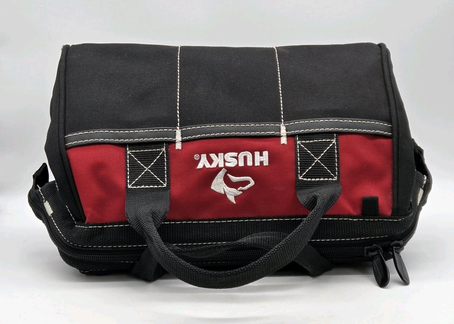Husky 82004N11 12 in. Tool Bag Storage Organizer Carrying Case Zip Closure