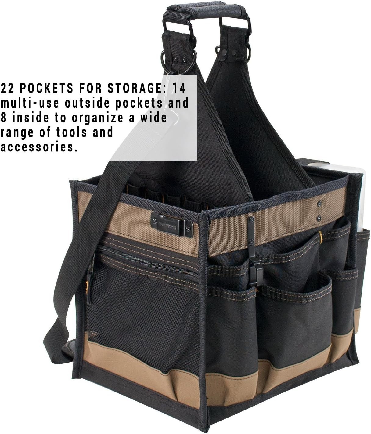 CLC 1528 Large Electrical Tool Carrier, Black