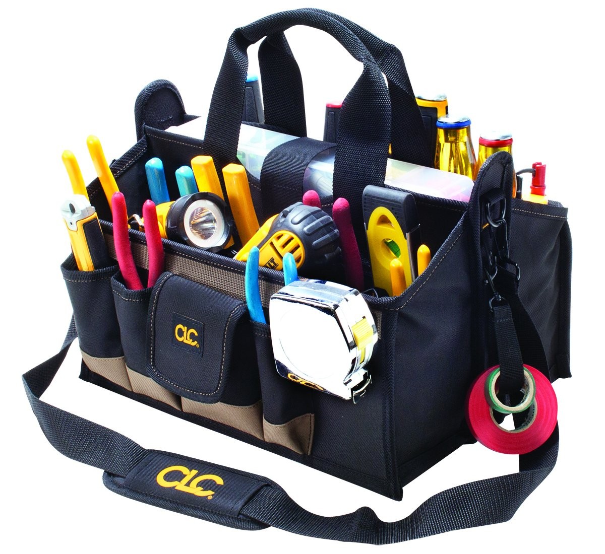 CLC 1529 16 In. Center Tray Tool Bag, 16 Pocket
