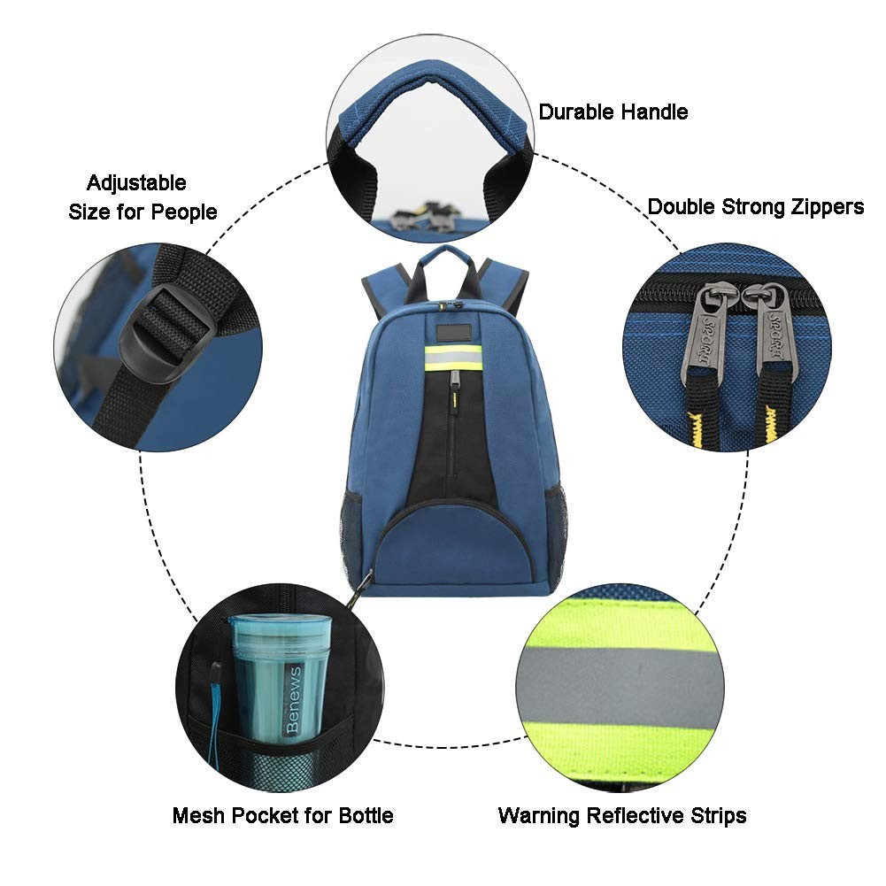 Heavy Duty Tool Backpack, 1680D Oxford Cloth, Electrician’s Bag With Durable …