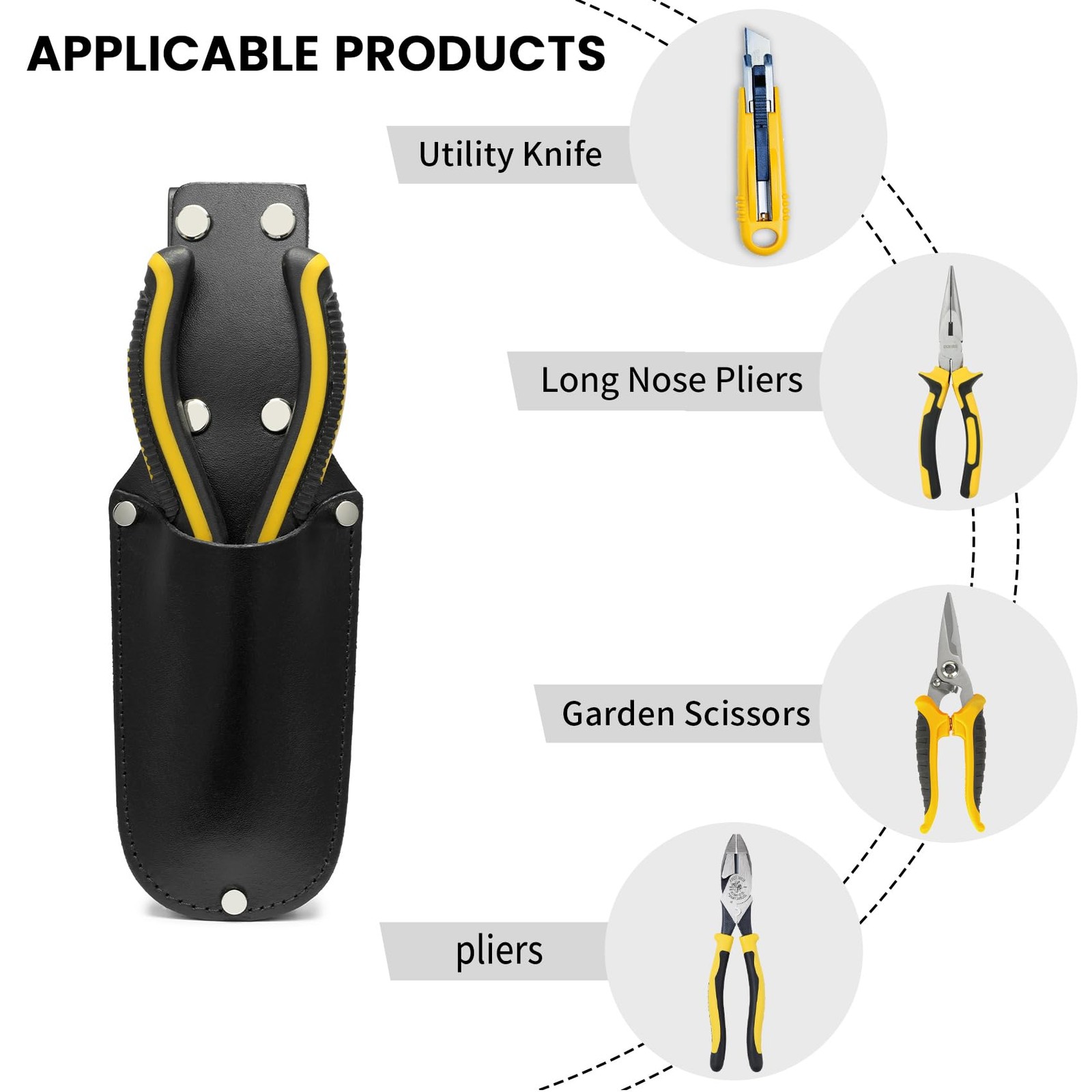 Plier Holder for Belt,Plier Holder&Knife Holder,Pouch Bag for Pliers Made wit…