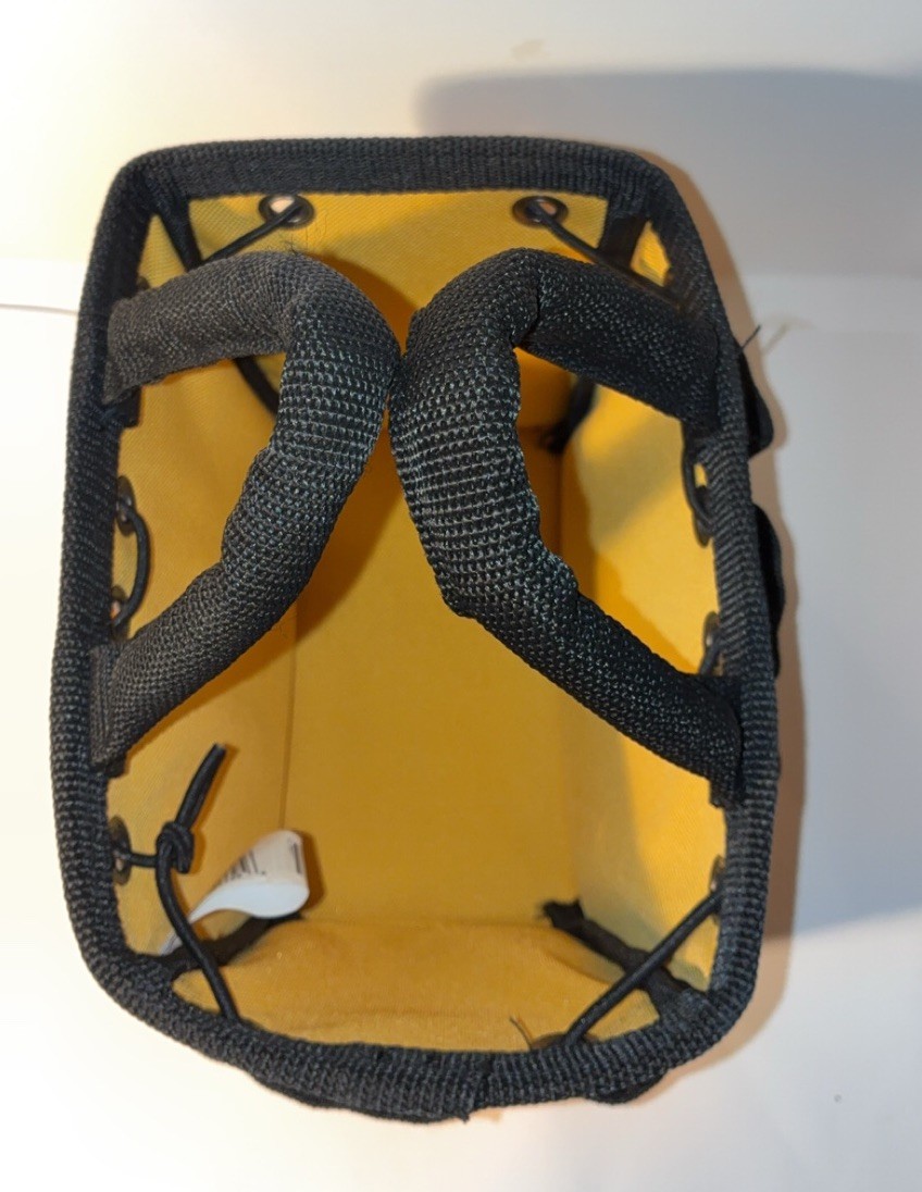 SmallBrown Bag Company ToolAider Tool Tote Bag Nylon Padded Handles Yellow Black