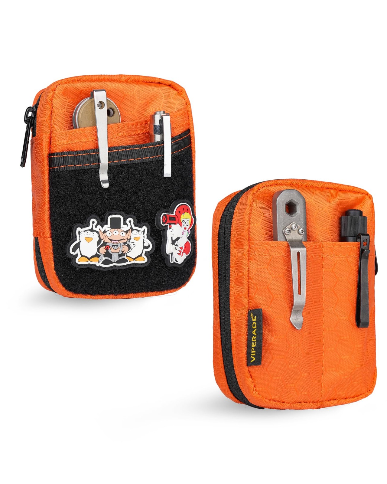 VIPERADE VE31 Small EDC Pouch, Men’s Pocket Organizer, Orange