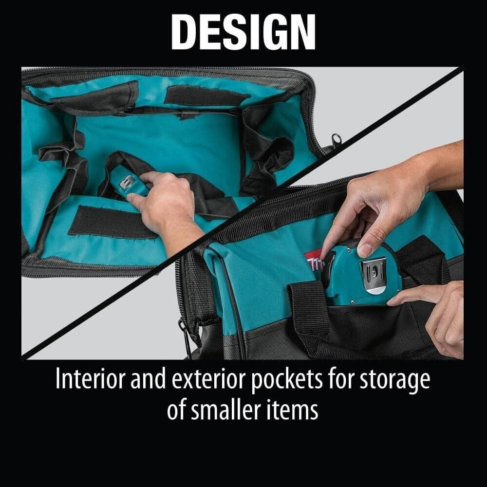 NEW GENUINE Makita 14″ x 8″ x 10″ Contractor Tool Bag 831253-8 industrial fabric