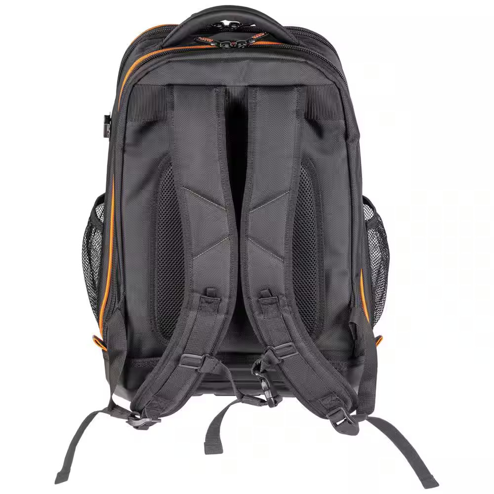 Tradesman Pro 20 in. XL Tech Tool Bag 28 Pockets Back Pack With Zipper Nylon