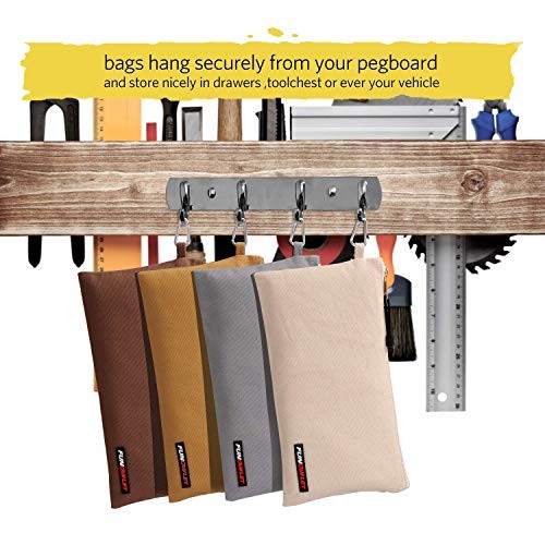 Utility Bag, Canvas Zipper Tool Bags – Heavy Duty White, Gray, Tan, Brown