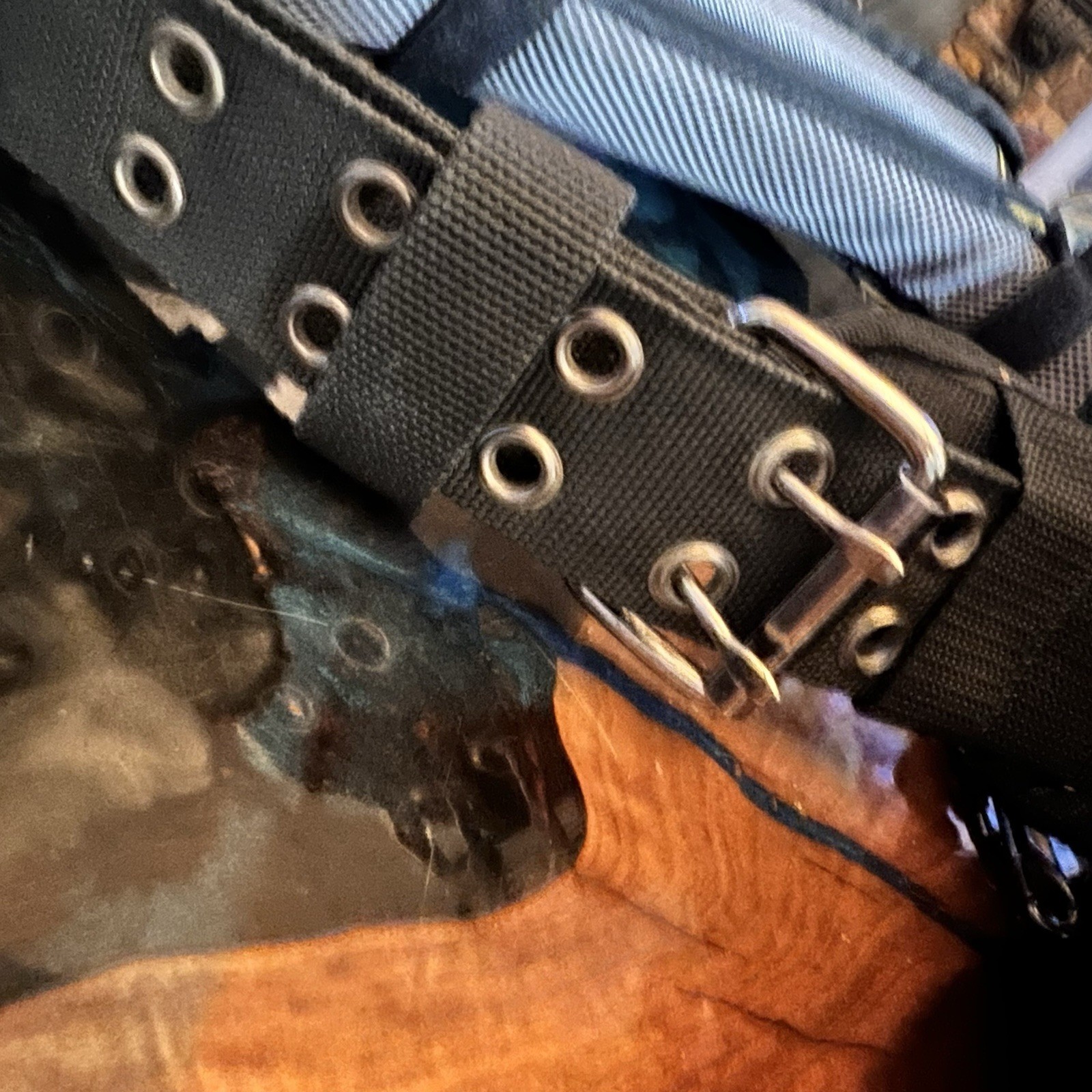 AWP Tool Belt Pouch Rig Electrician Carpenter Work Belt Hammer Loop D-Rings