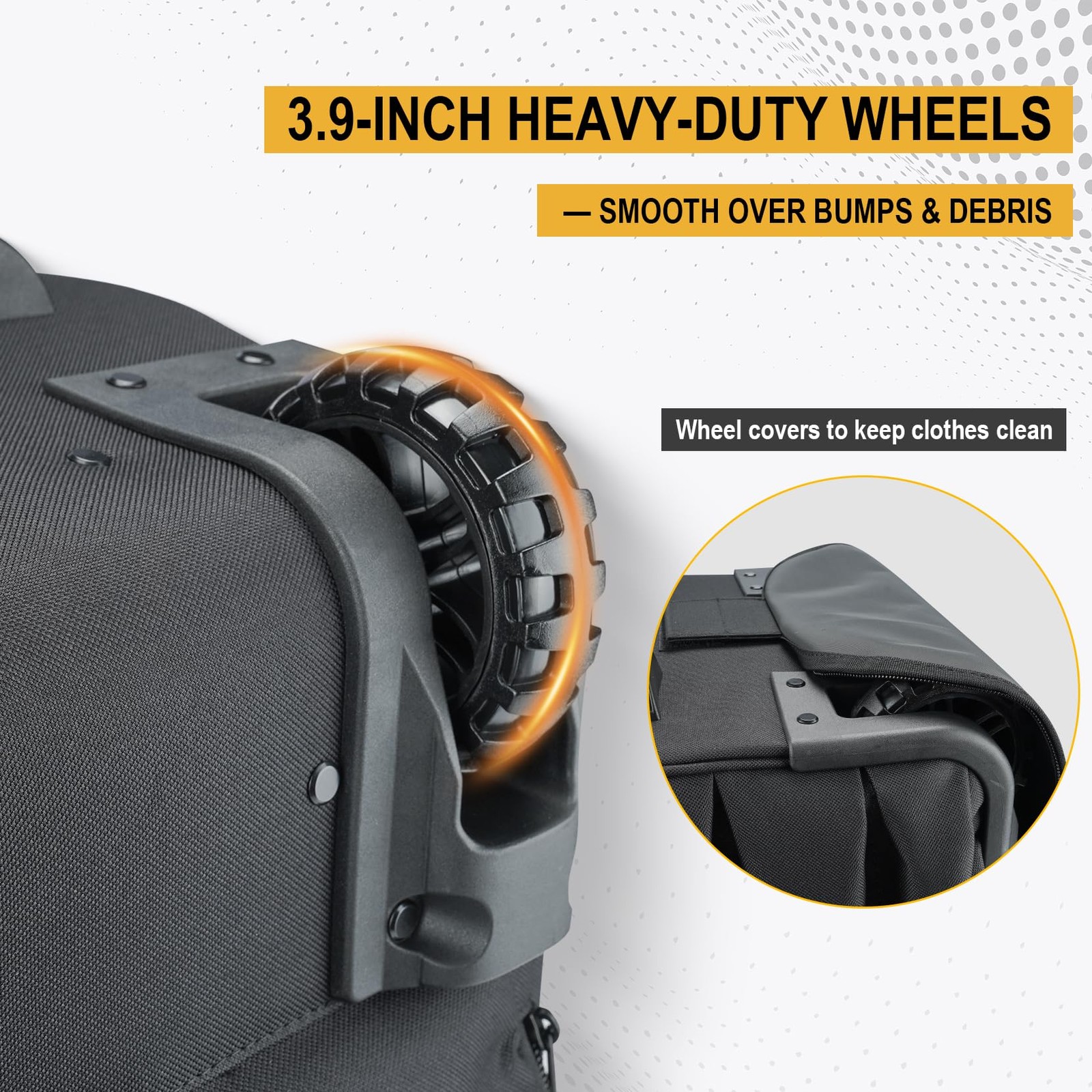 Rolling Tool Backpack with Wheels, Heavy Duty Waterproof Wheeled Tool Bag, 47…
