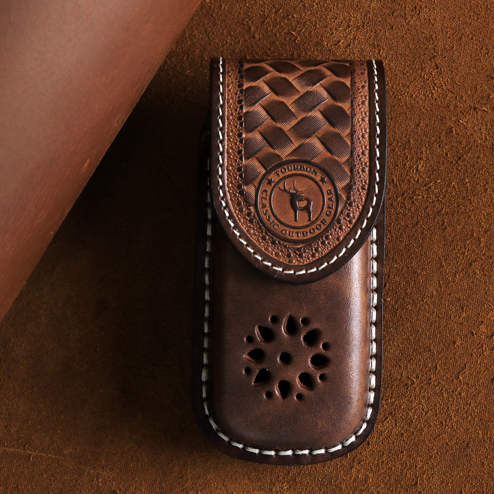 Tourbon Pocket Knife Carry Sheath Knives Storage Belt Case EDC