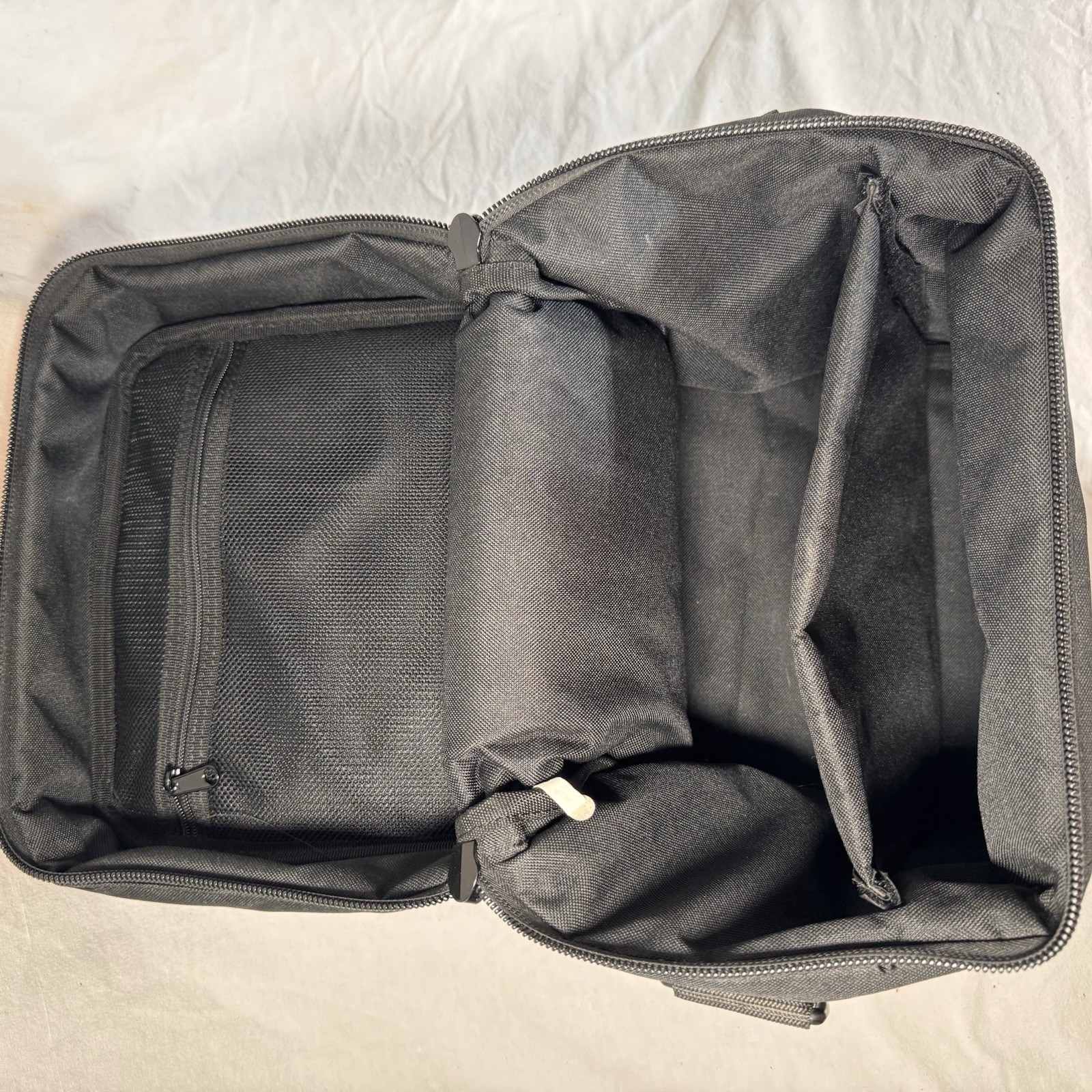 Large Cube Shaped Fluke Carry Bag Insulated Canvas w/ Handle 13”x9”x10”NO STRAP