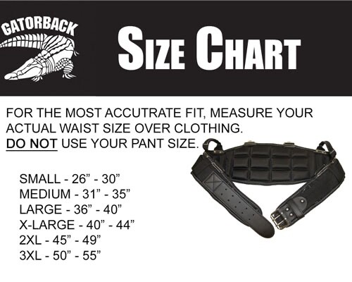 New (Small) Contractor Pro Gatorback Pro-Comfort Back Support Tool Belt B400S