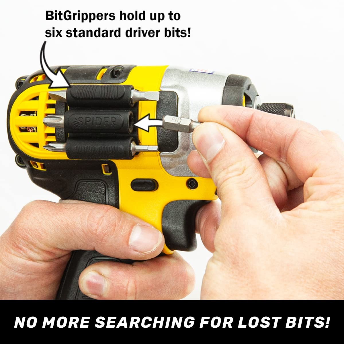 Tool Holster – BitGripper v2 – Pack of Four – High Strength 3M Adhesive Drill…