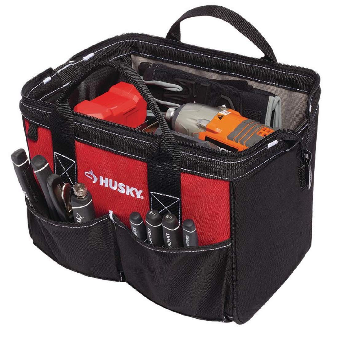 18 in., 15 in. and 12 in. Tool Bag Combo in Red