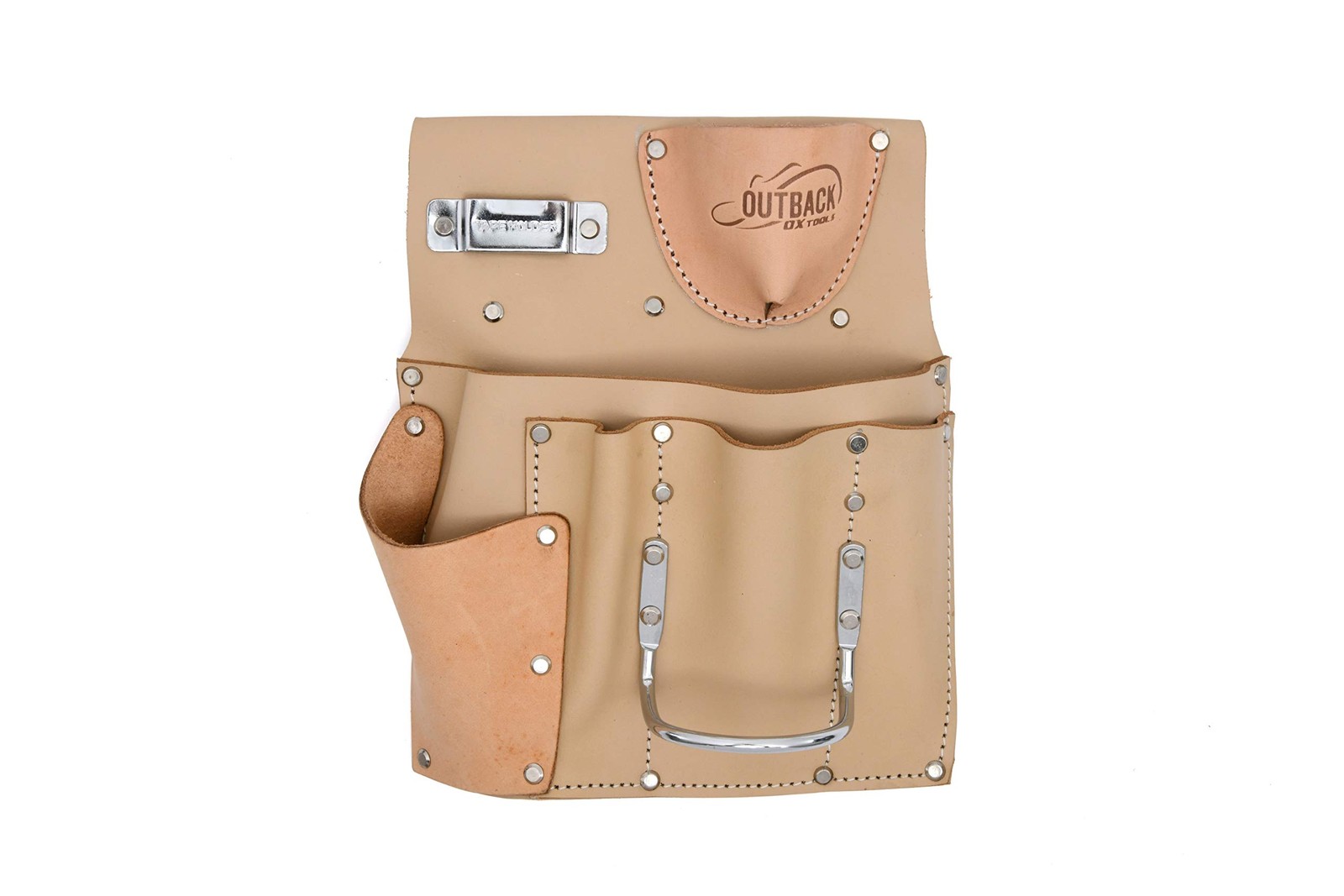 Tools Suede Leather Drywall Tool Pouch – 7 Pockets & Hammer Holder