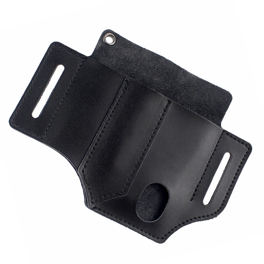 Leather Belt Sheath Tool Sheath Pack EDC Pouch Knife Flashlight Pocket Organizer