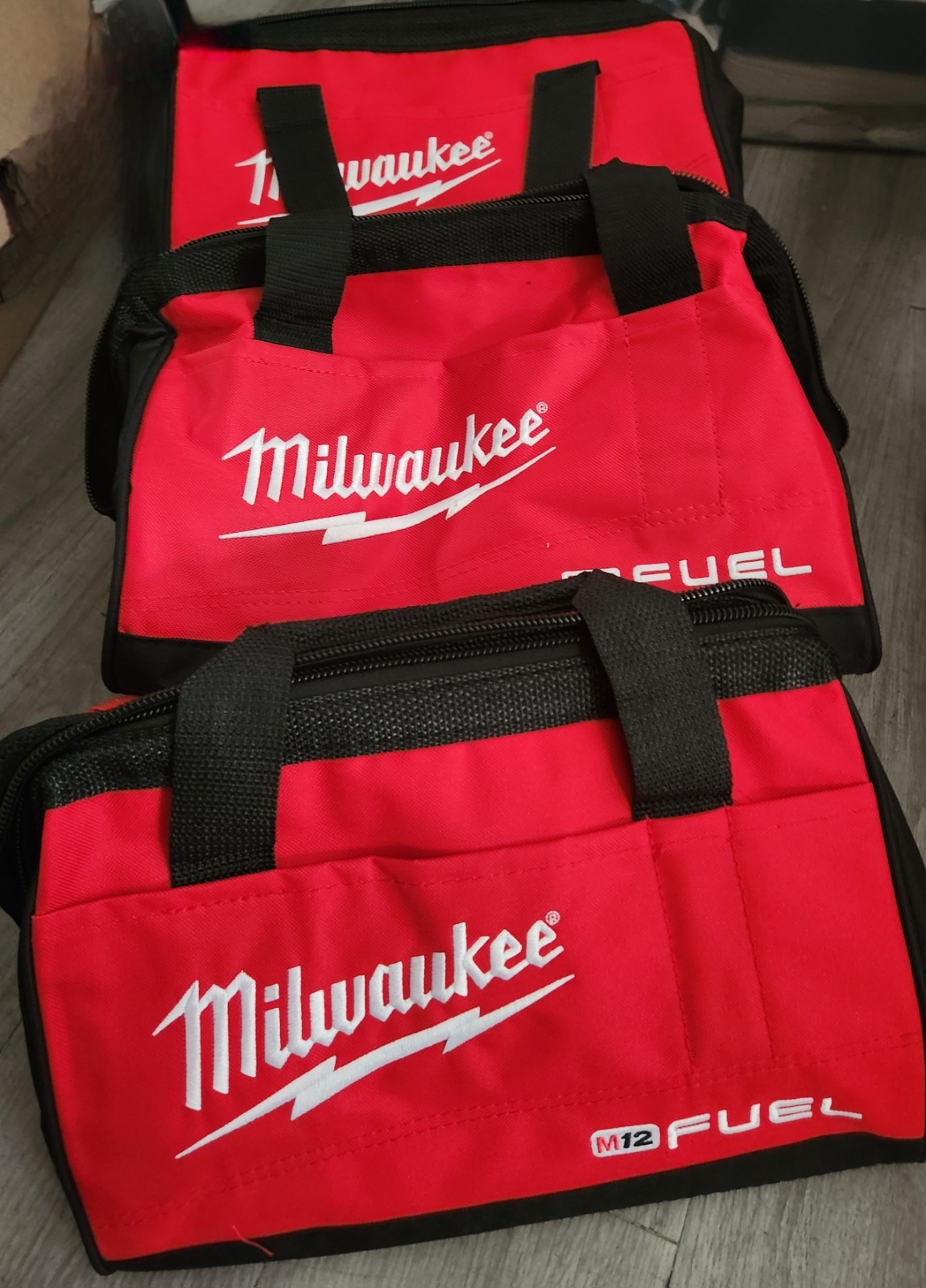 Milwaukee FUEL Tool Contractor Bags Red Black M18 FUEL /M12