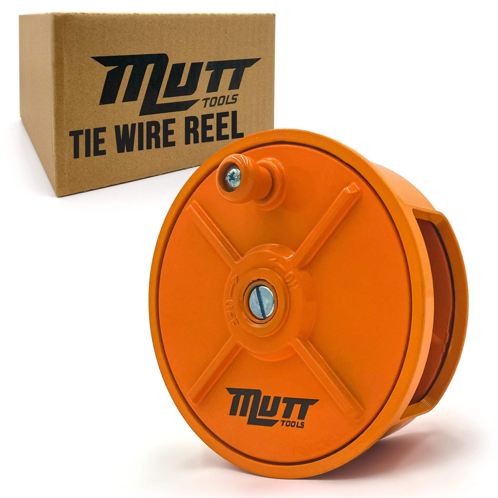 Aluminum Tie Wire Reel with Belt Loops – Fits 12–18 Gauge Tie Wire Rolls