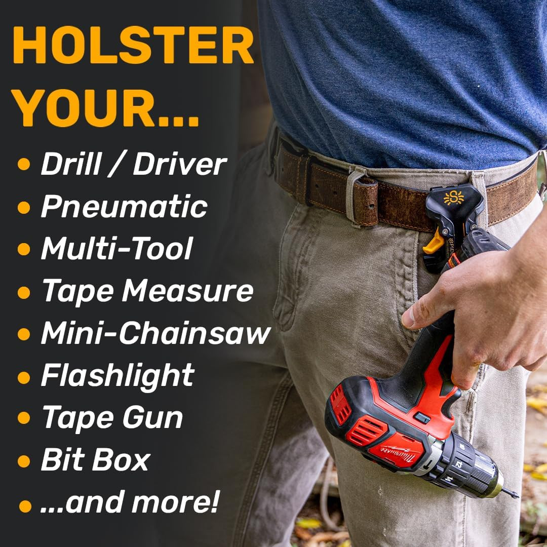 Tool Holster – Pro Tool Holster + One Tool Grip + One Driver Pin – Upgraded, Sel