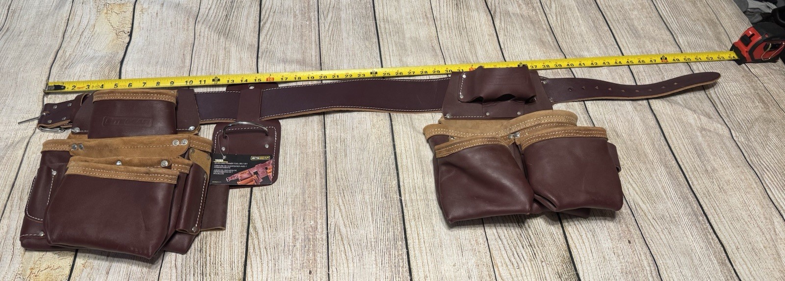 Site Gear 7 Bag 23 Pockets Framer Tool Belt Set Leather Never Used Sz XL GTubH